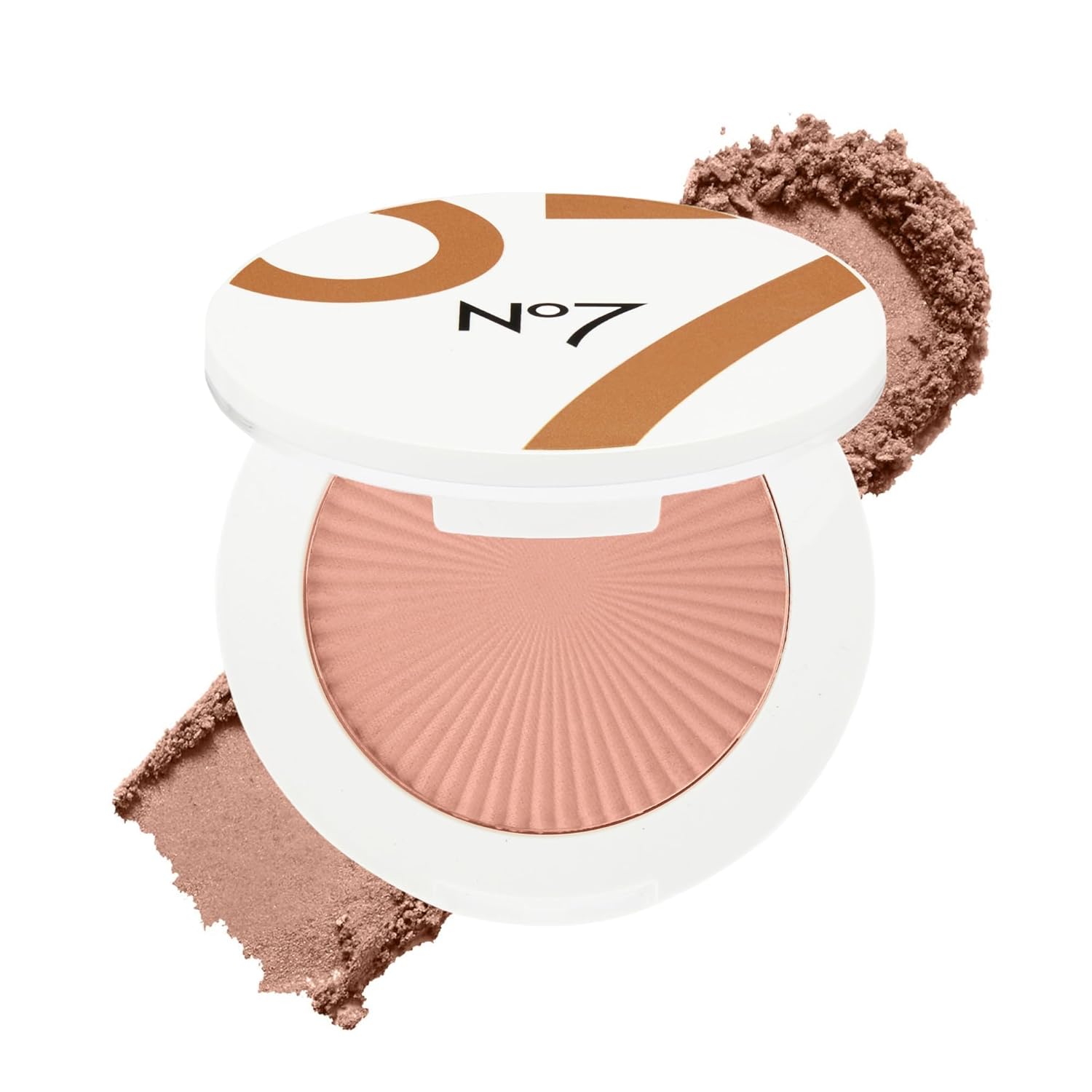 No7 Matte Powder Blush - Honey - Loose Blush Makeup Palette for Instant Flush of Color - Makeup Powder for Face with Skin Conditioning Vitamin E (3g)